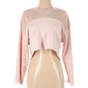 Current/Elliot Acture Knit Cropped Sweater